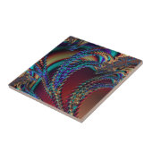 Gothic Technicolor Fraktal Dragons Abstrakt Fliese (Seite)