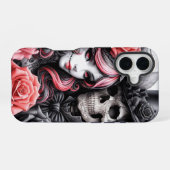 Gothic Telefon-Hülle mit Skelett-Pärchen iPhone 16 Hülle (Rückseite (Horizontal))