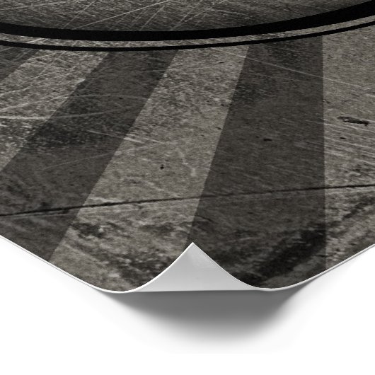 Gothic Text Daddy Poster (Ecke)