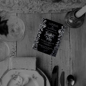 Gothic Theme Black Junggeselinnen-Abschied Folieneinladung