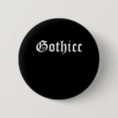 Gothic Thicic Goth Ästhetik für dicke Frauen Medie Button (Vorderseite)