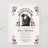 Gothic Til Death Brautparty Einladung (Vorderseite)