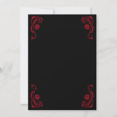 Gothic Til Death Brautparty Einladung (Rückseite)
