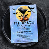Gothic Til Death Do us Part Martini Brautparty Einladung