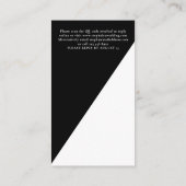 Gothic Til Death us Teil QR Hochzeit Black UAWG Begleitkarte (Rückseite)