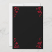 Gothic Til Death Verlobungsparty Einladung (Rückseite)
