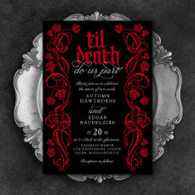 Gothic Til Death Wedding