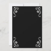 Gothic Til Death Wedding Einladung (Rückseite)