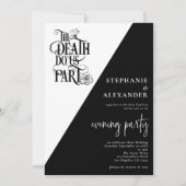 Gothic Till Death Do us Part Abend Party Hochzeit Einladung (Vorderseite)