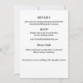 Gothic Till Death Do us Part Skeletts Hochzeit Einladung (Rückseite)