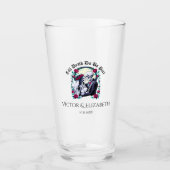 Gothic Till Death Do us Part Skeletts Hochzeit Glas (Vorderseite)