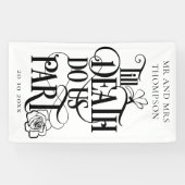 Gothic Till Death Do us Part Wedding Banner (Horizontal)