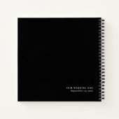 Gothic Till Death Do us Part Wedding Guest Book Notizblock (Rückseite)