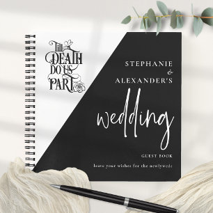 Gothic Till Death Do us Part Wedding Guest Book Notizblock