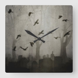 Gothic Time Quadratische Wanduhr