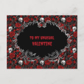 Gothic To my unusual Valentine Postkarte (Vorderseite)