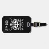 Gothic-Tragezucker-Kätzchen Gepäckanhänger (Vorderseite horizontal)