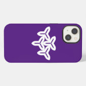 Gothic Tri-Dreizack iPhone Hülle (Rückseite (Horizontal))
