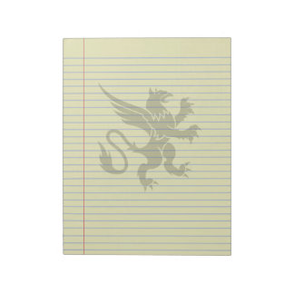 Gothic Tribal Griffin Fantasy Legal Notepad Notizblock