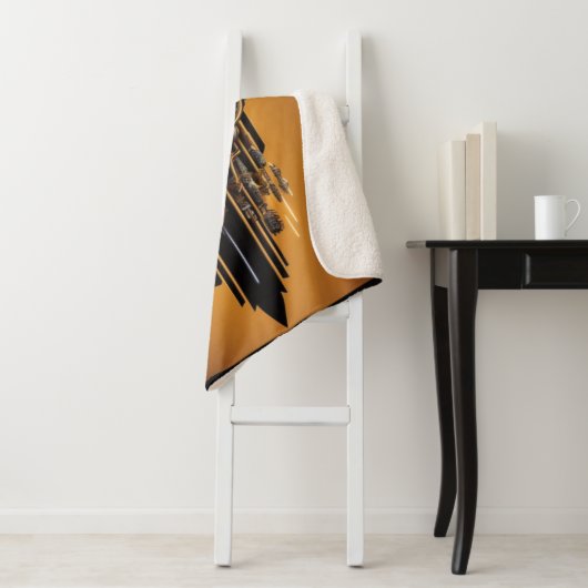 Gothic Tribal Skull Sherpa Blanket Sherpadecke (Beispiel)