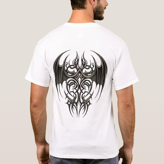 Gothic Tribal Wing T-Shirt (Rückseite)