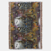 Gothic Trick-oder-Leckerei-Spinnennetz-Wiederholun Decke (Vorderseite Vertikal)