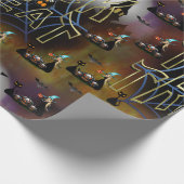 Gothic Trick-oder-Leckerei-Spinnennetz-Wiederholun Geschenkpapier (Ecke)