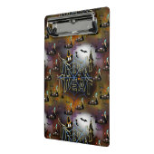 Gothic Trick-oder-Leckerei-Spinnennetz-Wiederholun Mini Klemmbrett (Gewinkelt2)