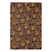 Gothic Trick-oder-Leckerei-Spinnennetz-Wiederholun Mini Klemmbrett (Rückseite)