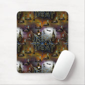 Gothic Trick-oder-Leckerei-Spinnennetz-Wiederholun Mousepad (Mit Mouse)
