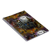 Gothic Trick-oder-Leckerei-Spinnennetz-Wiederholun Notizblock (Rechte Seite)