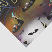 Gothic Trick-oder-Leckerei-Spinnennetz-Wiederholun Seidenpapier (Ausschnitt)