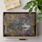 Gothic Trick-oder-Leckerei-Spinnennetz-Wiederholun Seidenpapier (Geschenk)