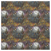 Gothic Trick-oder-Leckerei-Spinnennetz-Wiederholun Stoff (Muster)