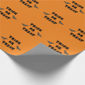 Gothic Trick oder Treten Niedlicher Fledermäuse Geschenkpapier (Ecke)