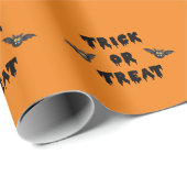 Gothic Trick oder Treten Niedlicher Fledermäuse Geschenkpapier (Rolleneckpunkt)