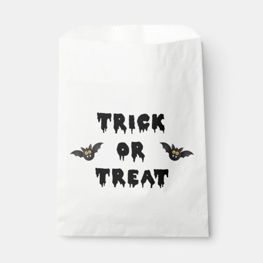 Gothic Trick oder Treten Niedlicher Fledermäuse Geschenktütchen (Vorderseite)