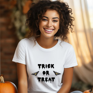 Gothic Trick oder Treten Niedlicher Fledermäuse T-Shirt