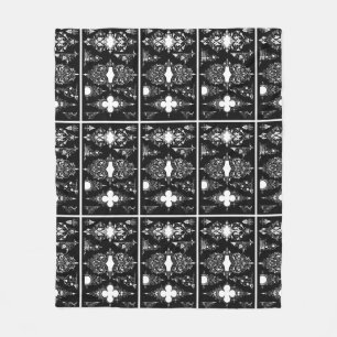 Gothic trim antique verzierte Header-Trimm Schwarz Fleecedecke