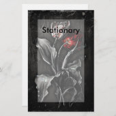 Gothic Tulips Briefpapier (Vorne/Hinten)