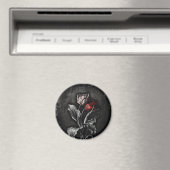 Gothic Tulips Magnet (In Situ (Geschirrspüler))