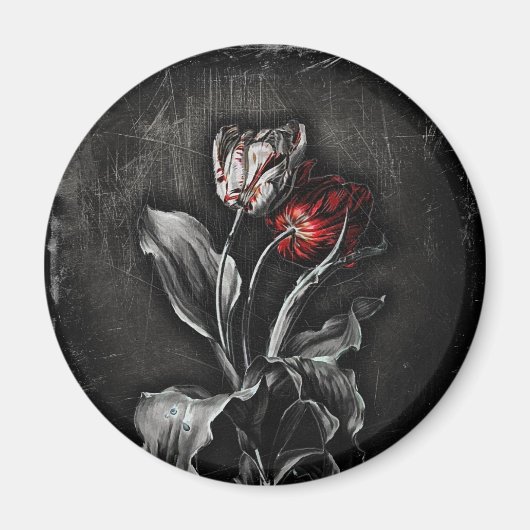 Gothic Tulips Magnet (Vorne)