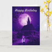 Gothic Tween Geburtstagkarte Karte (Gelbe Blume)