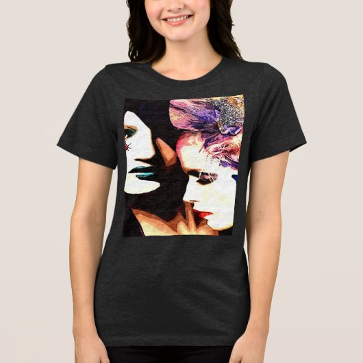 Gothic Twilight | Übernatürliche Liebe Tri-Blend Shirt (Vorderseite)