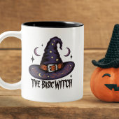 Gothic Typografie Basic Hexenhutchenkaffee Hallowe Zweifarbige Tasse