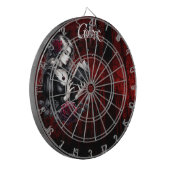 Gothic-Uhr Dartscheibe (Vorderseite Links)