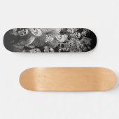 Gothic Urban Night Skull Crowd Skateboard (Horizontal)