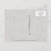 Gothic Valentine Broken Heart Postcard Feiertagspostkarte (Rückseite)