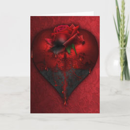 Gothic Valentine Card Feiertagskarte