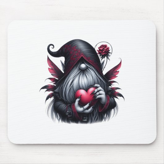 Gothic Valentine Gnome Mousepad (Vorne)
